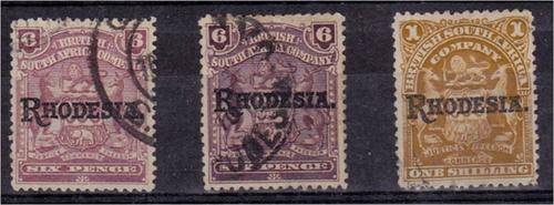 BSAC  3  O/printed arms issue (both 6d shades)  fine used  SACC 102-4