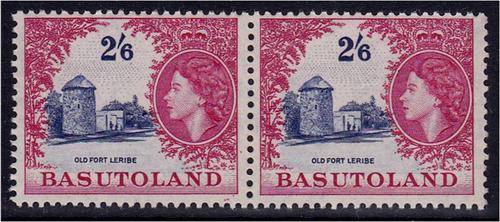 Basutoland  2/6d  QE II defn pair  SACC 51 superb MNH