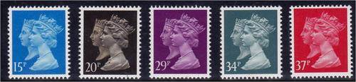 GB QE II 1d black commem set MNG SG 1467-1474