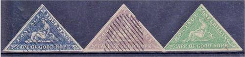 COGH  3 x Cape triangular forgeries  fine used