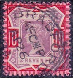GB QV 10d Jubille SG 210 very fine used
