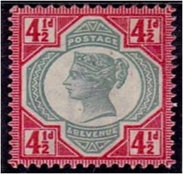 GB QV 4 1/2d Jubilee issue SG 206 MM