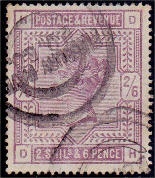 GB QV 2/6d Lilac SG 178 good used