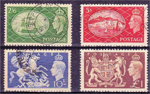 GB KG VI High val defns SG 509-512 superb used set
