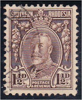 S Rhodesia  1 1/2d booklet Field Marshall  SG 16c  very fine used