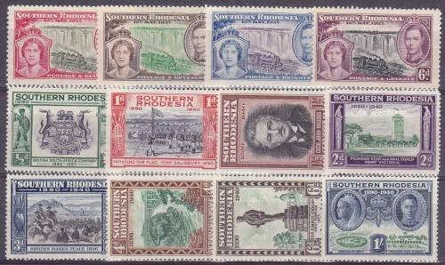 S Rhodesia 2 commem sets SACC 38-41 & 55-62  superb MNH