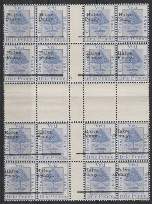 OFS  Stunning 1/2d on 3d O/Prtd SACC 45 Centre of sheet MNH