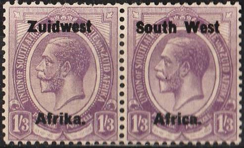 SWA 1/3d Kings head pair O/prtd Type III SACC 22 LMM