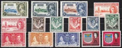 N Rhodesia Clearance of 15 mint odds mainly LMM