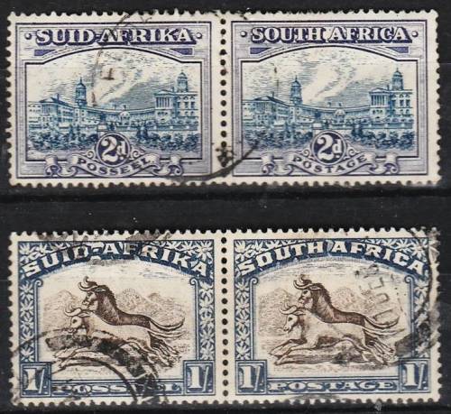 Union 2 good Hyphenated Pict. pairs SACC 58 & 61 fine used