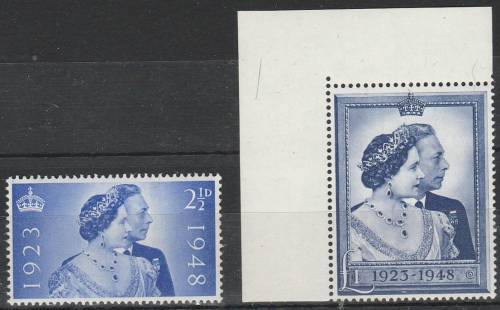 GB KG VI Silver Wedding set SG 493/4 mint not hinged