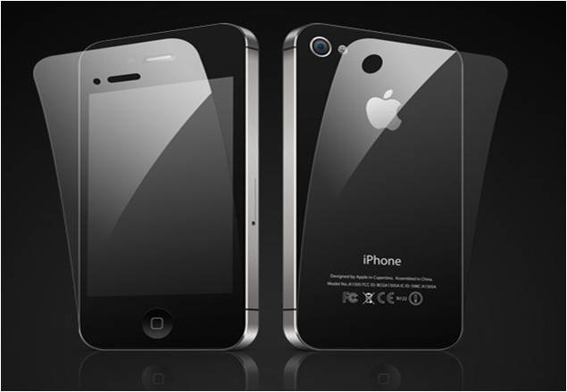 Apple iPhone 4 /4S **Premium Crystal!** screen protector.  (R15 Front & Back) FREE SHIPPING OPTION