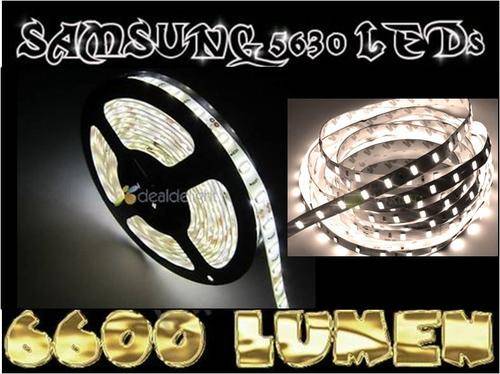 LED strip * SAMSUNG 5630 LEDs * 6600 Lumen * Natural COOL WHITE 4500K - Brightest in SA! - Price/m