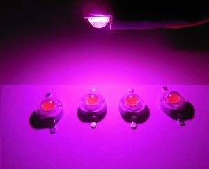 Full Spectrum Grow 3W Bridgelux LED 400-840nm