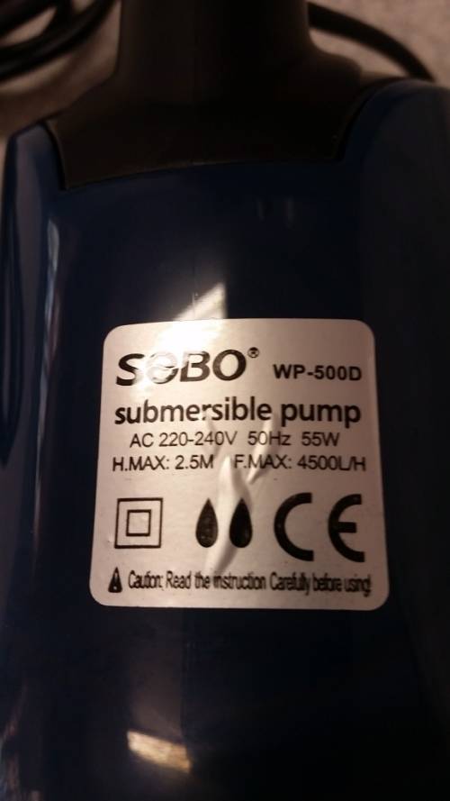 Submersible Pump 4500L/h Sebo WP-500D