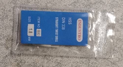 10 x 1.8mm HSS drill bits (1 pack of 10 Drill bits)