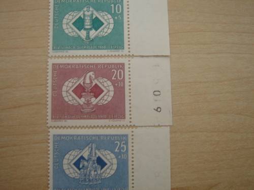 1960 DDR MiNr 786-788 MNH with border