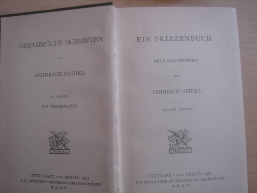 1901 - Heinrich Seidel - Gesammelte Schriften - 6. Band