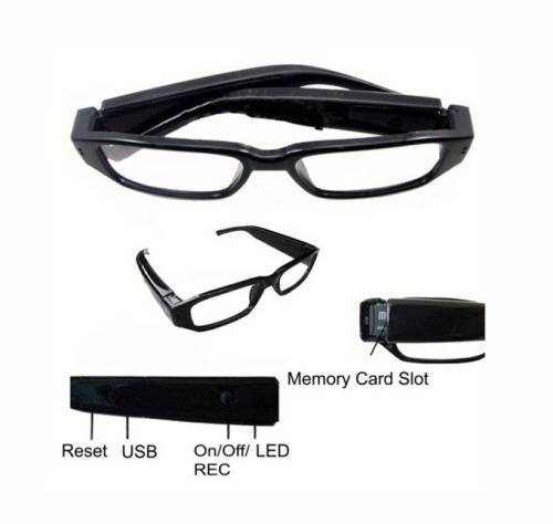 HD 720P 5MP Digital Spy Glasses Hidden Cam Dv DVR Video / Photo Camcorder Camera