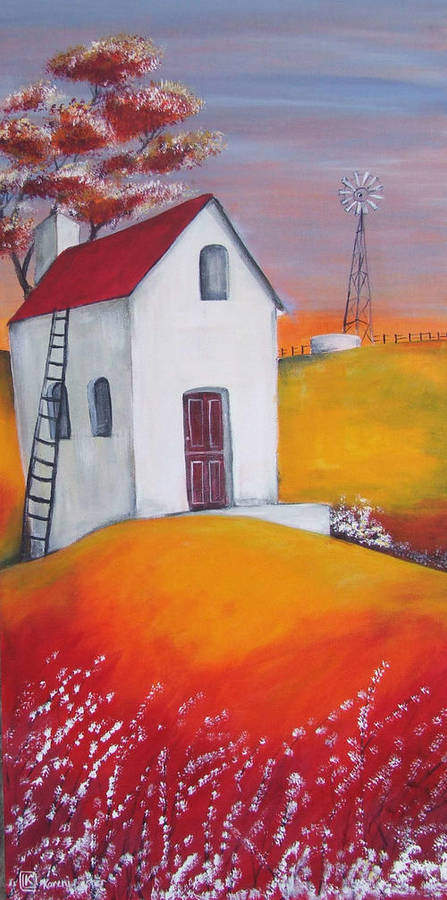 Original painting by Kareni Bester - Acrylic on board - 300x610mm