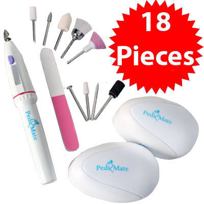New 18 Piece Ped Egg Professional Gently Removes Callous on Dry Skin