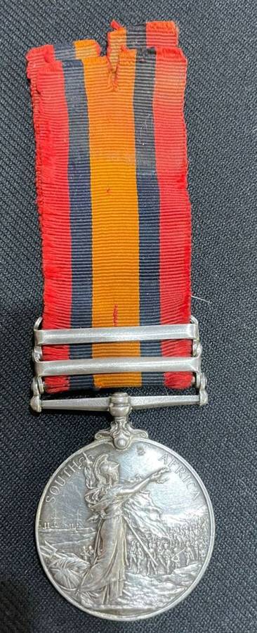 Queen South Africa Medal (QSA) to 871 Cpl W MacCleland Midland Mounted Rifles