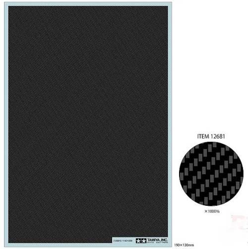 Tamiya Carbon Pattern Decal Set - Twill Weave/Fine