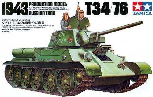 Tamiya 1/35 T34/76 1943 Russian Tank