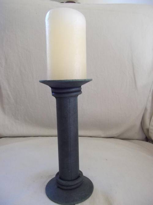 Verdi Green Metal Candle Stick Holder