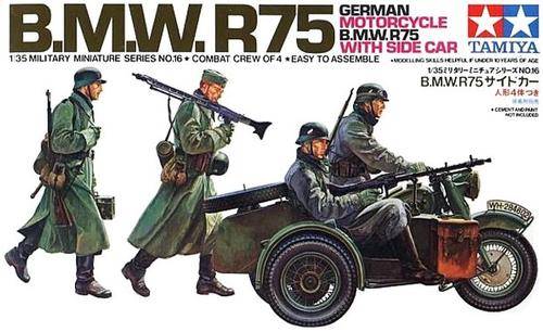 Tamiya 1/35 German Motorcycle w/Side Car
