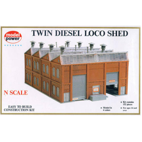 Model Power N Gauge - Twin Diesel Loco Shed
