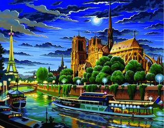 KSG Crafts Paint by Number - Paris - 390 x 300mm