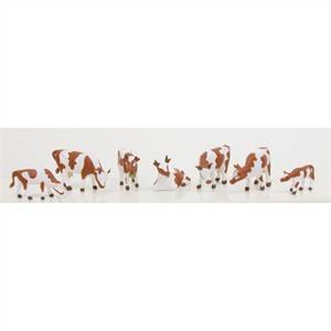 Model Power HO - Cows - Brown and White