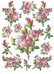 PINK ROSES STICKERS
