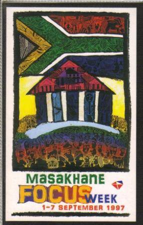 RSA 1995 MASAKHANE POSTCARD AT LESS THAN FACE VALUE