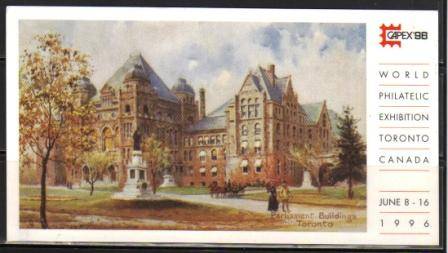 RSA CAPEX '88 TORONTO CANADA UNUSED POSTCARD