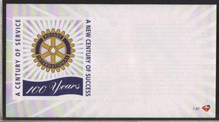 RSA 2005 ROTARY CENTENARY UNSERVICED FDC 7.87