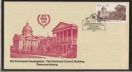 RSA 1989 THE PROVINCIAL COUNCIL BUILDING PIETERMARITZBURG COM COVER