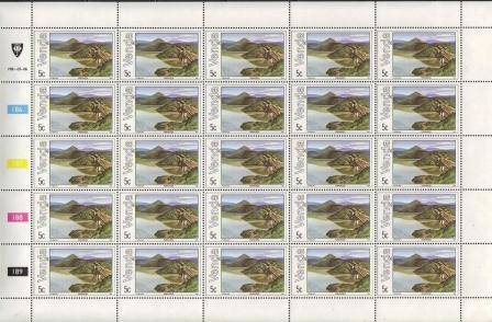 VENDA 1981 LAKES & WATERFALLS SET OF 4 MNH FULL SHEETS OF 25
