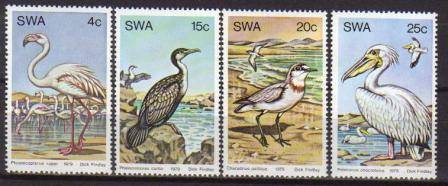 SWA 1979 WATER BIRDS SET OF 4 MNH SINGLES