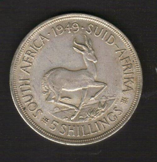 UNION SA 1949 5 SHILLING