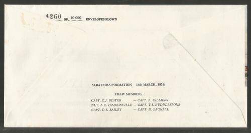 SA AIR FORCE (SAAF) FLIGHT COVER #3 - 1979 27 SQUADRON SIGNED BY STATE PRESIDENT BJ VORSTER