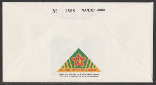 SA DEFENCE FORCE (SADF) COM COVER #7 - 1989 75 YEARS SA AND THE 1ST WORLD WAR