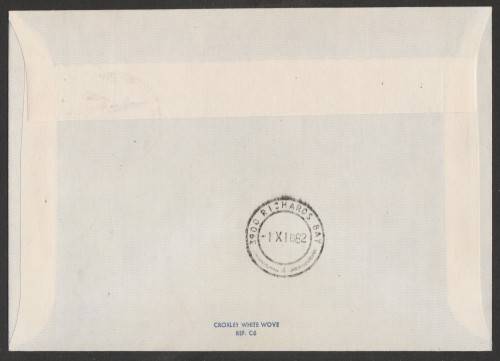 AVIATION 1982 KEMPAIR FLIGHT COVER  #1.26 - FIRST SAA FLIGHT HS748 JAN SMUTS - RICHARDS BAY