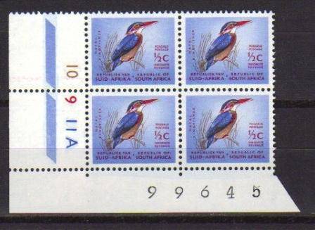 RSA 1ST DEFINITIVES MNH CONTROL BLOCK SACC 236 BLOCK A AS PER SCAN
