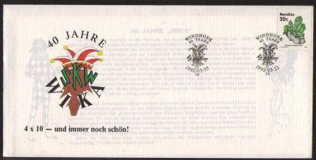 NAMIBIA 1992 WINDHOEK 40 YEARS COVER