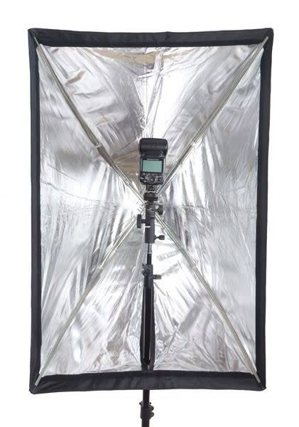Soft Box 60cm x 90cm with honeycomb grid.