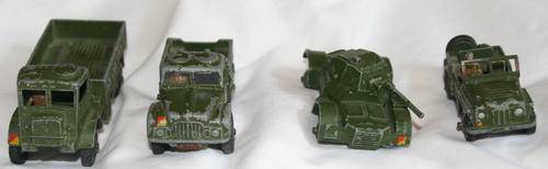 Set of 4 Dinky Toy Army Trucks COLLECTORS OPPORTUNITY