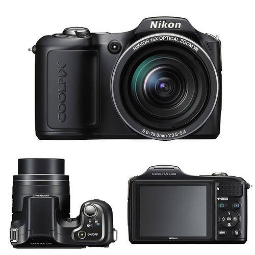 Nikon Coolpix L100 10-megapixel  28-420mm 15x optical zoom lens