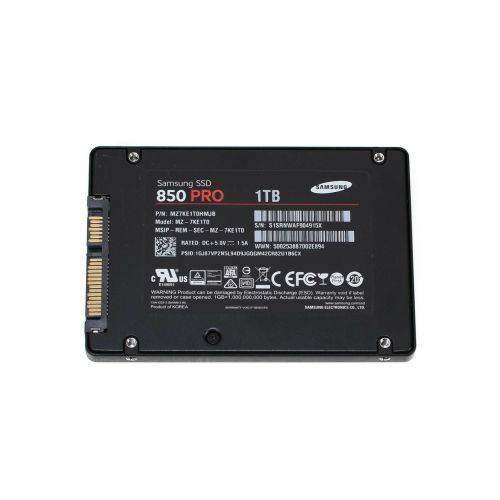 SAMSUNG 850 PRO 1TB SOLID STATE DRIVE SATA 6 Gb/s 2.5'' USED